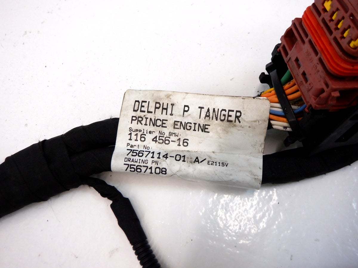 Mini Cooper S N14 Engine Wire Harness 2 Broken Connectors 12517567114 07-10 R56 R55 R57 444