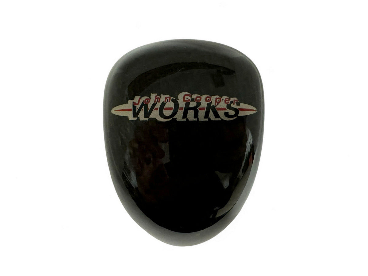 Mini Cooper Carbon Fiber and Leather JCW Shift Knob 25110396878 05-08 R52 R53 443