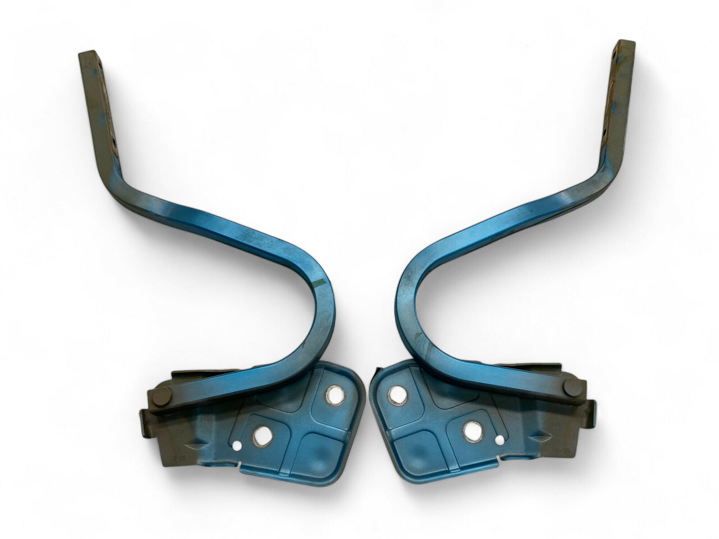 Mini Cooper Hood Hinge Pair Electric Blue 02-08 R50 R52 R53