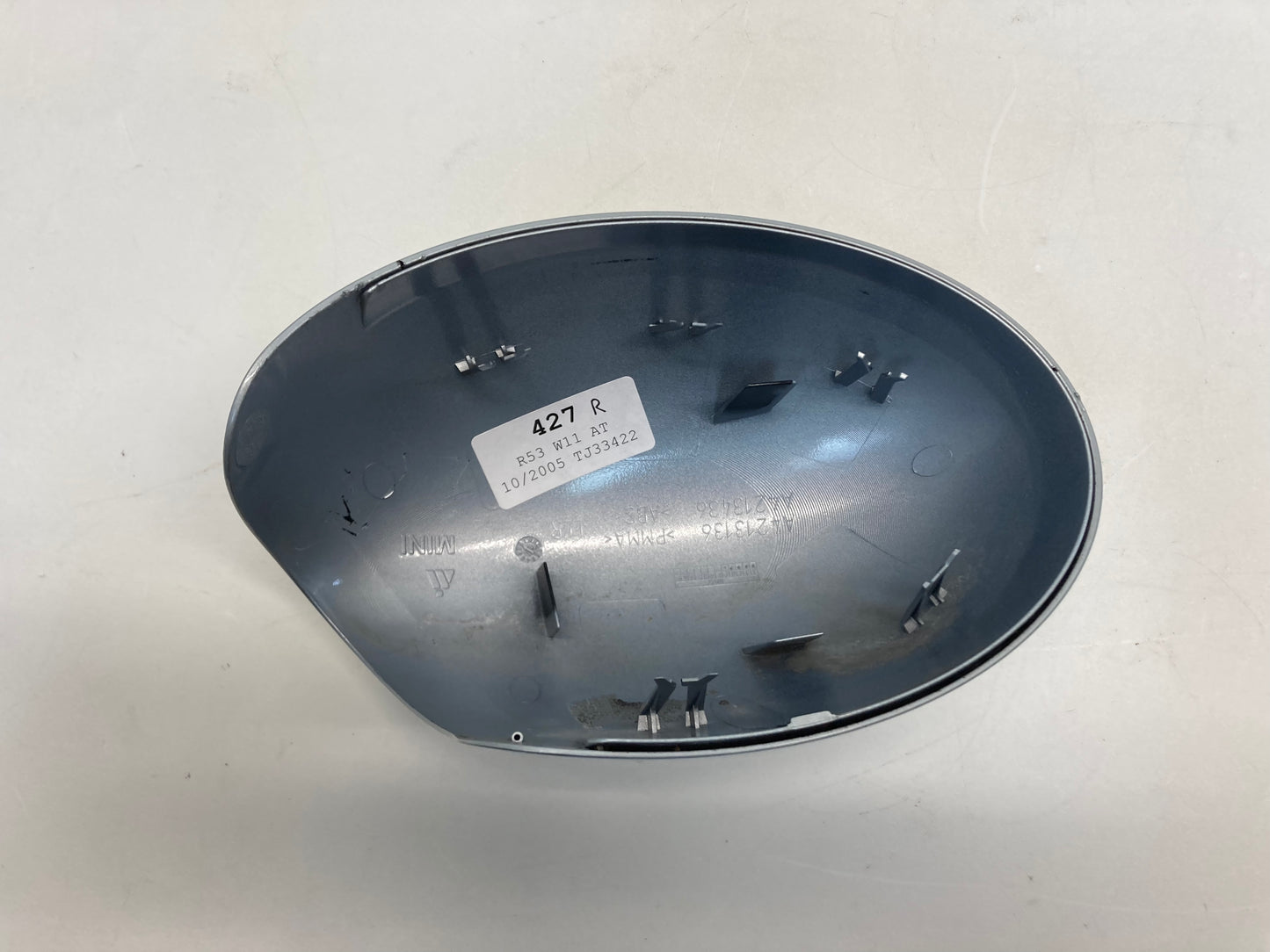 Mini Cooper Right Mirror Cap Silver 51167030716 02-08 R50 R52 R53 427