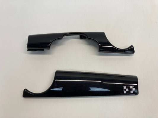 Mini Cooper Dash Trim Set Piano Black With JCW Checkered Emblem 07-15 R5x 411