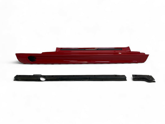 Mini Cooper JCW Aero Side Skirt Right Chili Red DAMAGED 07-15 R56 R57 R58 R59 454