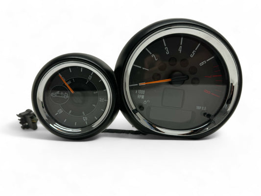 Mini Cooper Convertible JCW Black Tachometer w/ Always Open Timer 62109325837 09-15 R57 R59