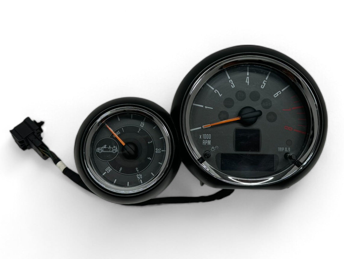 Mini Cooper Convertible JCW Black Tachometer w/ Always Open Timer 62109325837 09-15 R57 R59