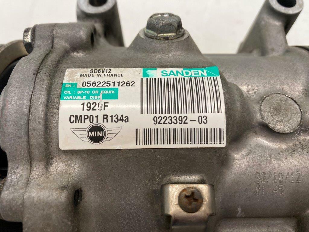 Mini Cooper Post-LCI AC Compressor N16 N18 64529223392 2011-2016 R5x R6x