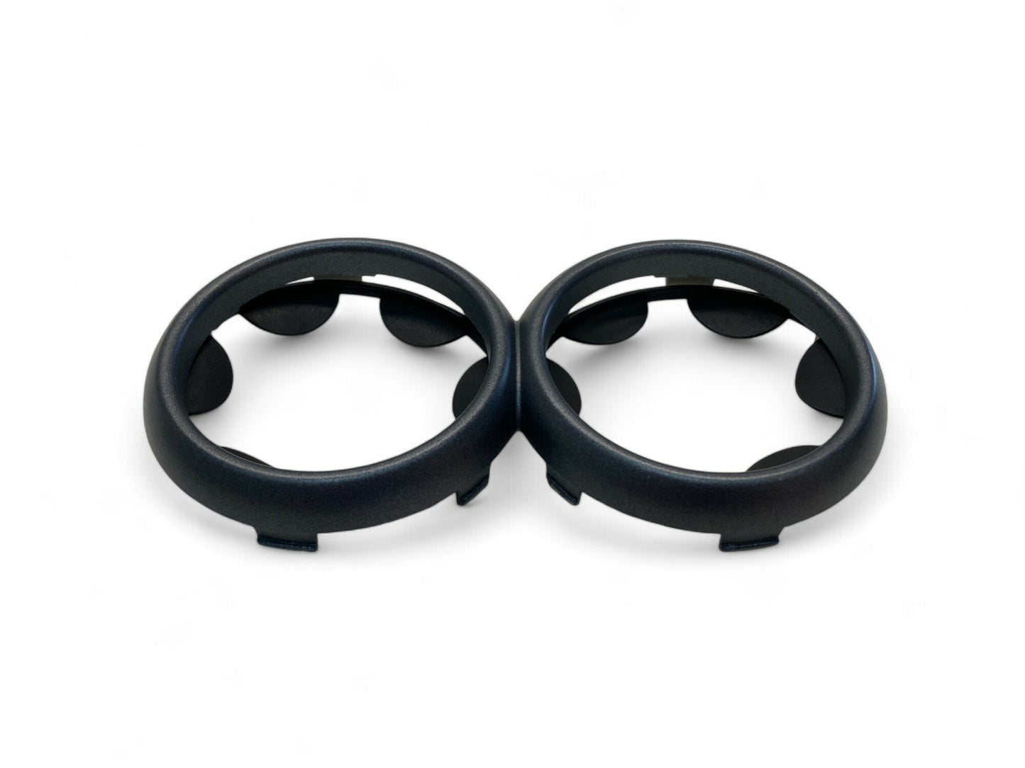 Mini Cooper Dash and Cup Holder Trim Ring Set Anthracite 02-08 R50 R52 R53