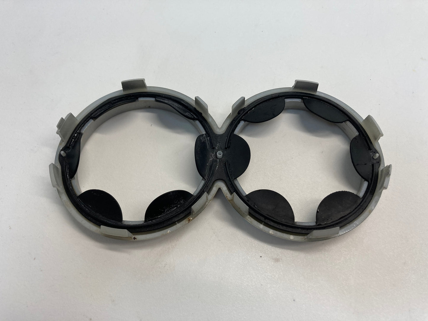 Mini Cooper Dash and Cup Holder Trim Ring Set Silver 02-08 R50 R52 R53