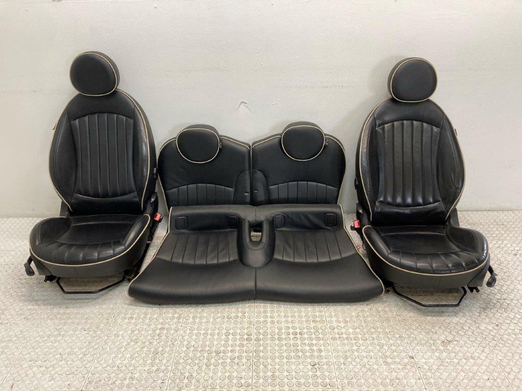 Mini Cooper Lounge Leather Seats Carbon Black T9E1 Heated 07-14 R56 R55 439