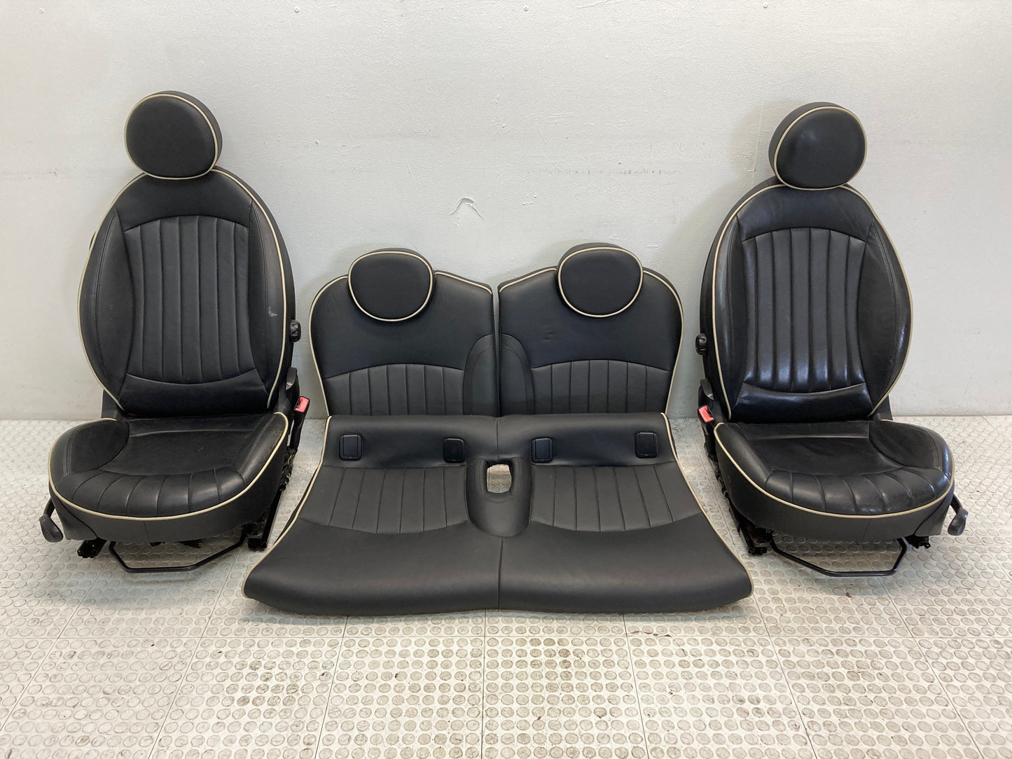 Mini Cooper Lounge Leather Seats Carbon Black T9E1 Heated 07-14 R56 R55 444