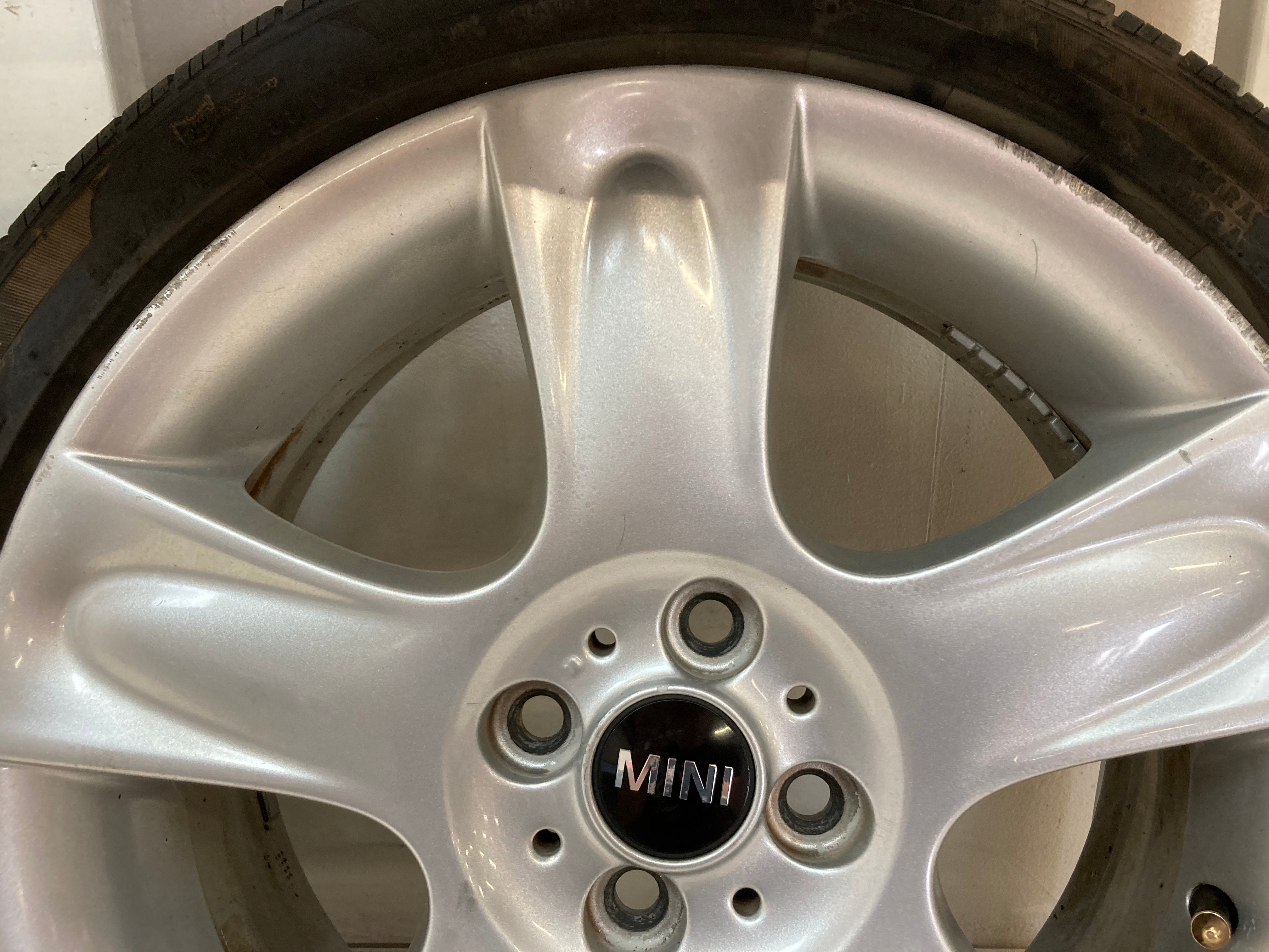 Mini Cooper 5-Star Spoke Wheels Silver R91 36116763299 02-08 R5x 