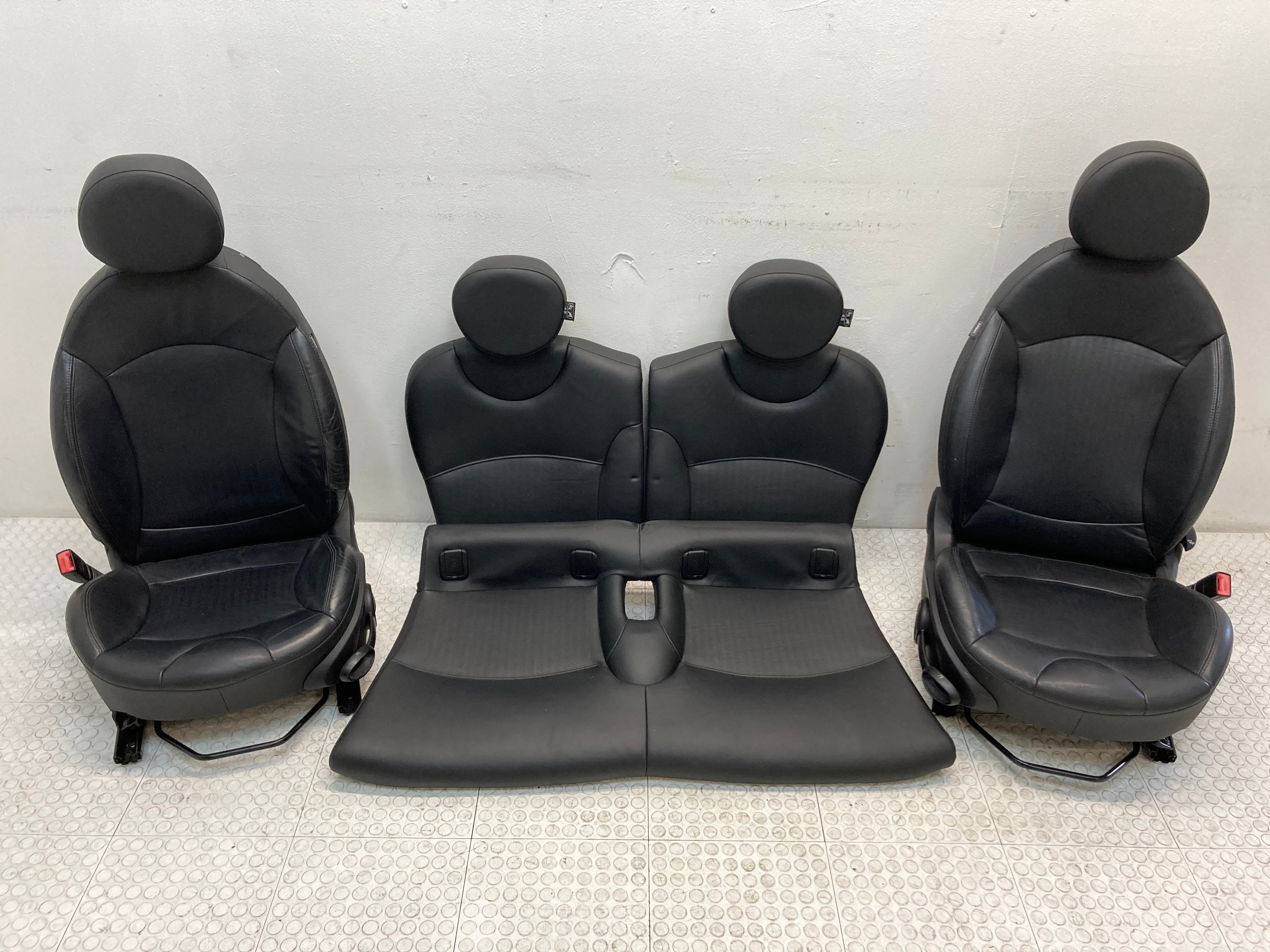 Mini Cooper Sport Seats Leather Punch Carbon Black T8E1 Heated 07-14 R ...